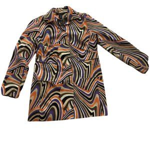 Ideology for Macys Retro 1970s Look Coat Jacket Blazer Size Small